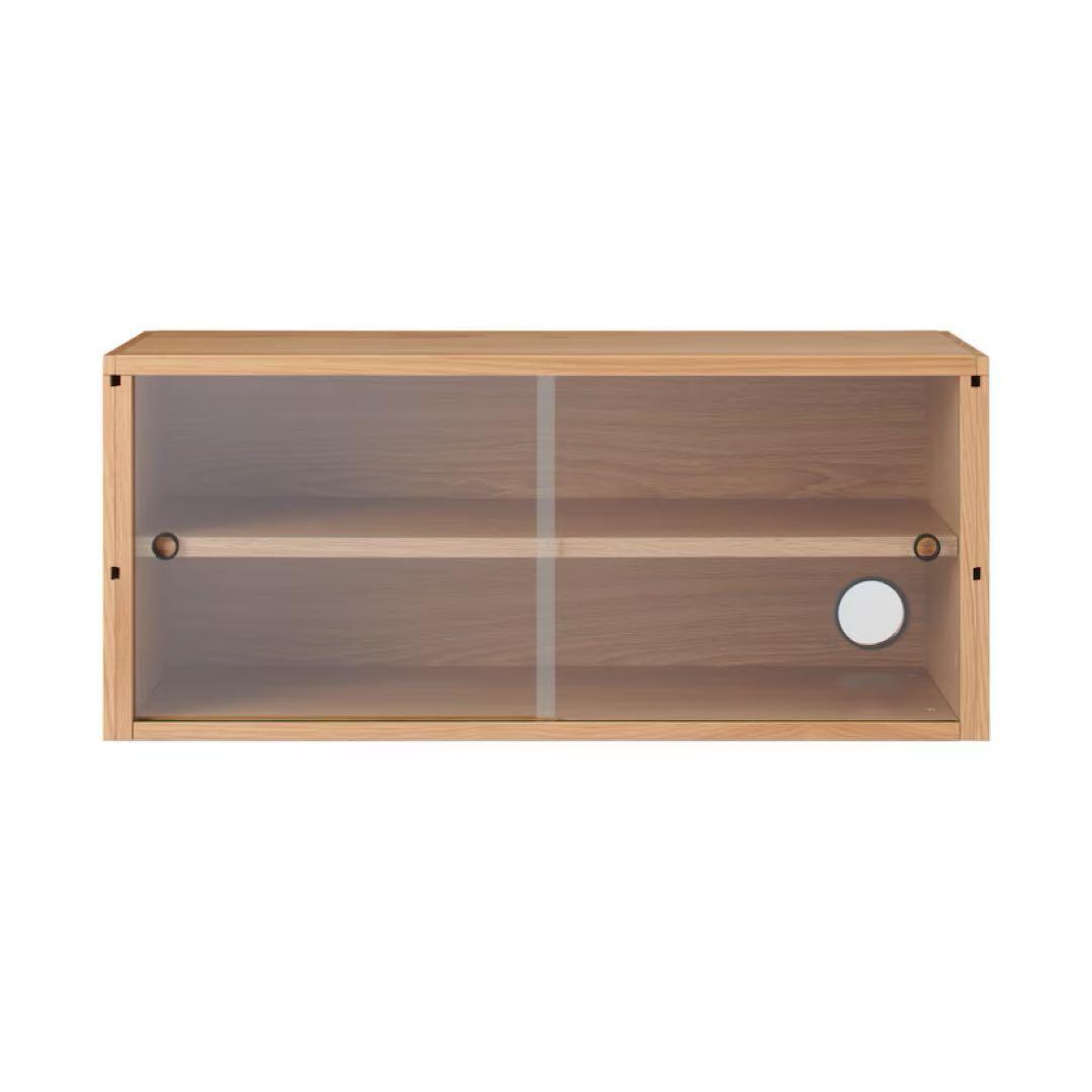 無印　ステンレスユニットシェルフ　引き戸