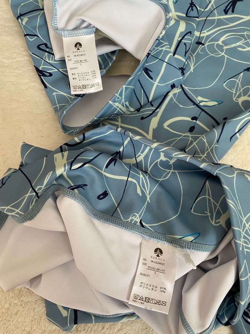 sukala♥リボンフラワーヨガ ウェア3点セット Lサイズ