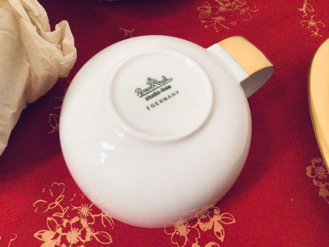 1980s ローゼンタール カップ＆ソーサー スオミ ゴールドライン 6客セット