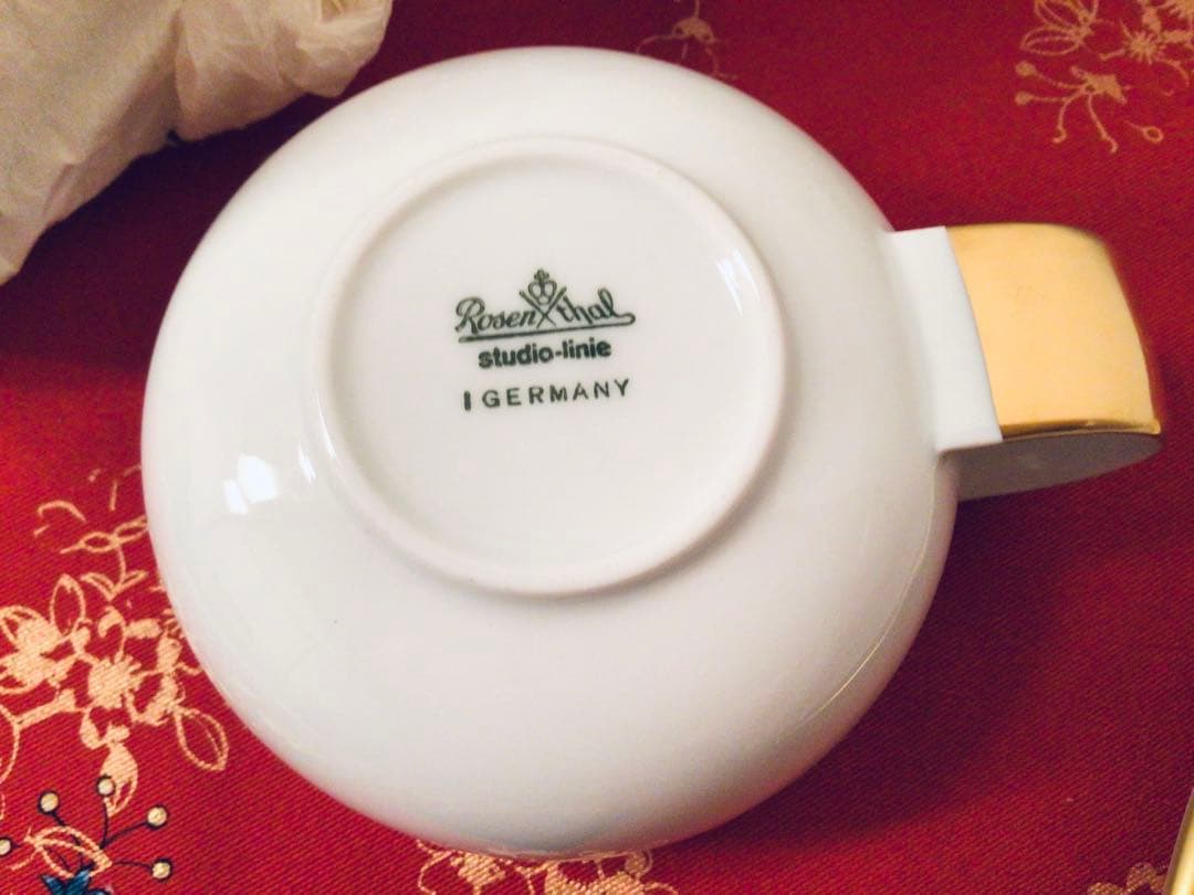 1980s ローゼンタール カップ＆ソーサー スオミ ゴールドライン 6客セット