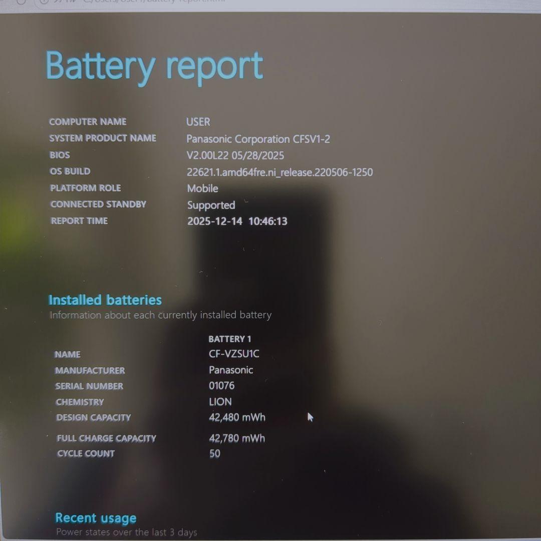 ⑩ Let's note CF-SV1 16G 1TB MS Office