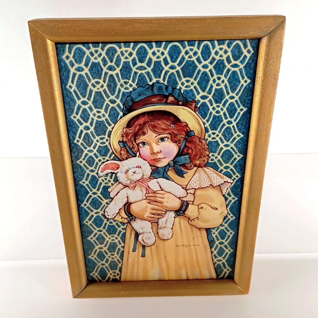 ジャン・ハガラ ステンドグラス 少女とお人形 レスリー グラスマスターズ社