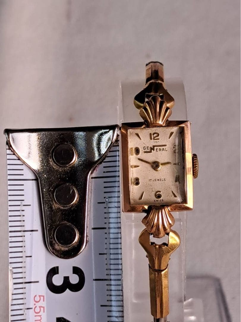 間*さ様 Ｋ18 GENERAL 17 JEWELS スイス製 レディース時計