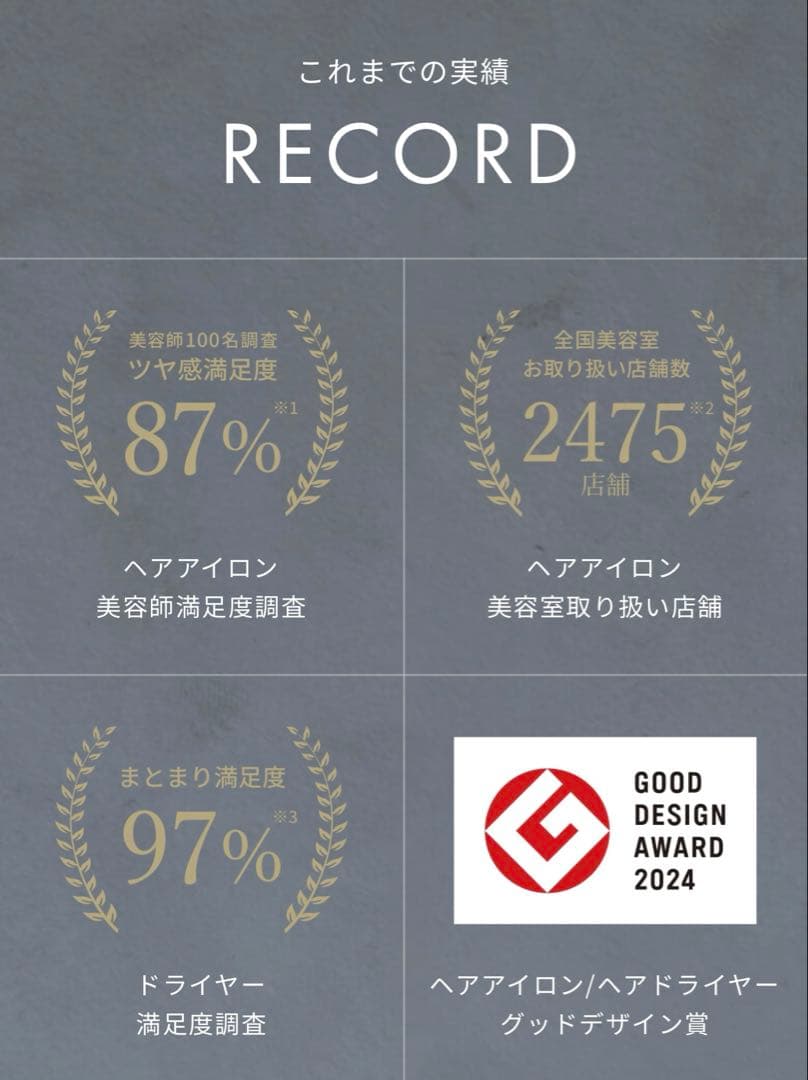 お値下げ！！サロニア　スムースシャインストレートヘアアイロン　グレー