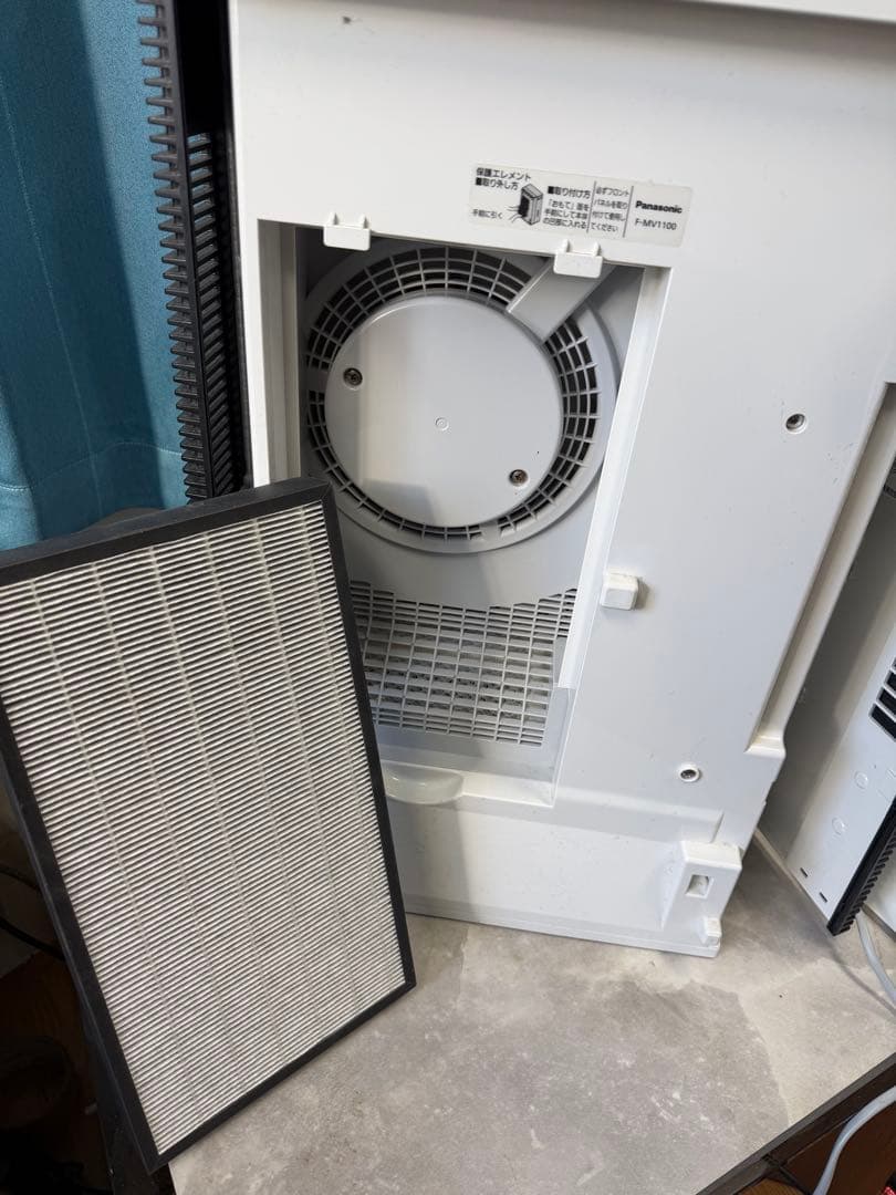 Panasonic F-MV1100 空気清浄機　ジアイーノ次亜塩素酸 20年製
