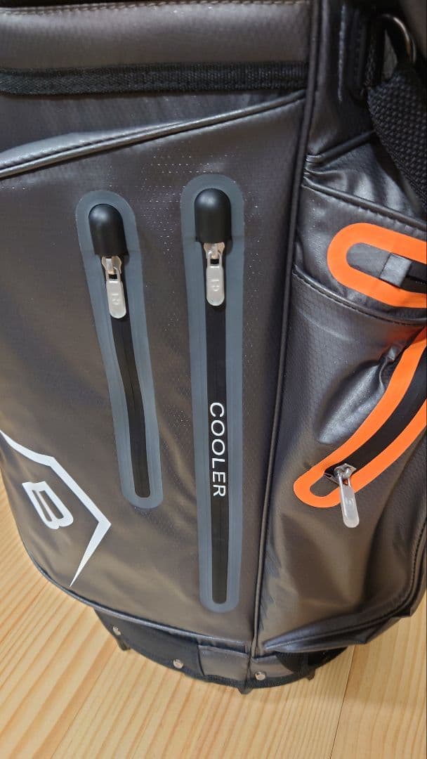 BENNINGTON ZONE ゴルフ・キャディバッグ グレー/オレンジ14分割