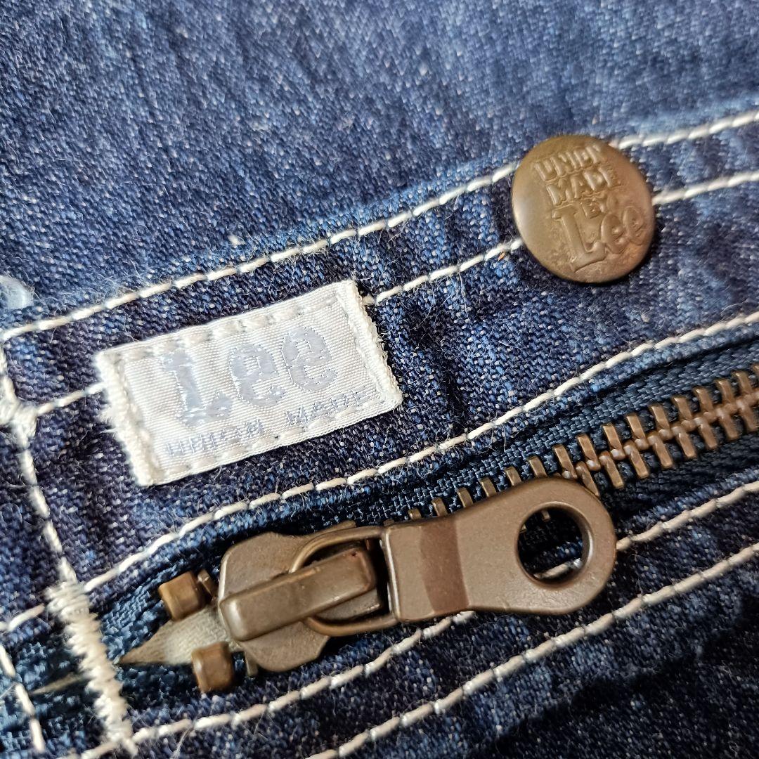美品 Lee リー デニムつなぎ オールインワン 濃紺 M 復刻 ハウスタグ