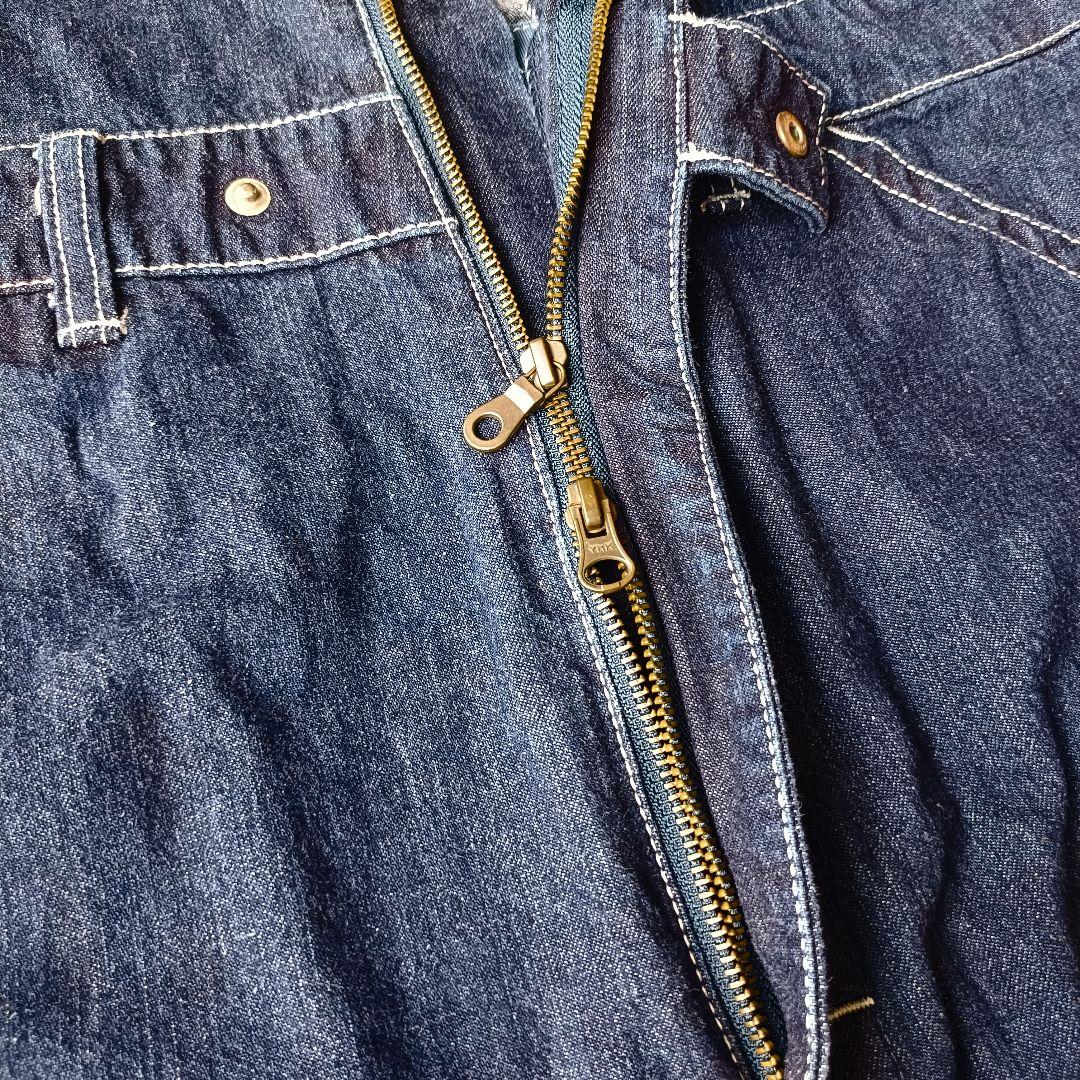 美品 Lee リー デニムつなぎ オールインワン 濃紺 M 復刻 ハウスタグ