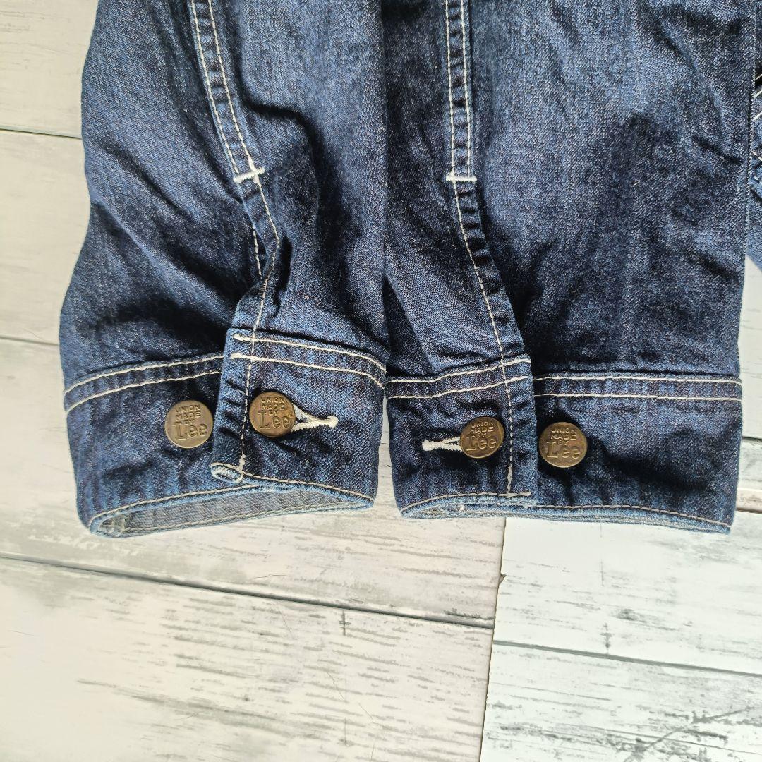 美品 Lee リー デニムつなぎ オールインワン 濃紺 M 復刻 ハウスタグ
