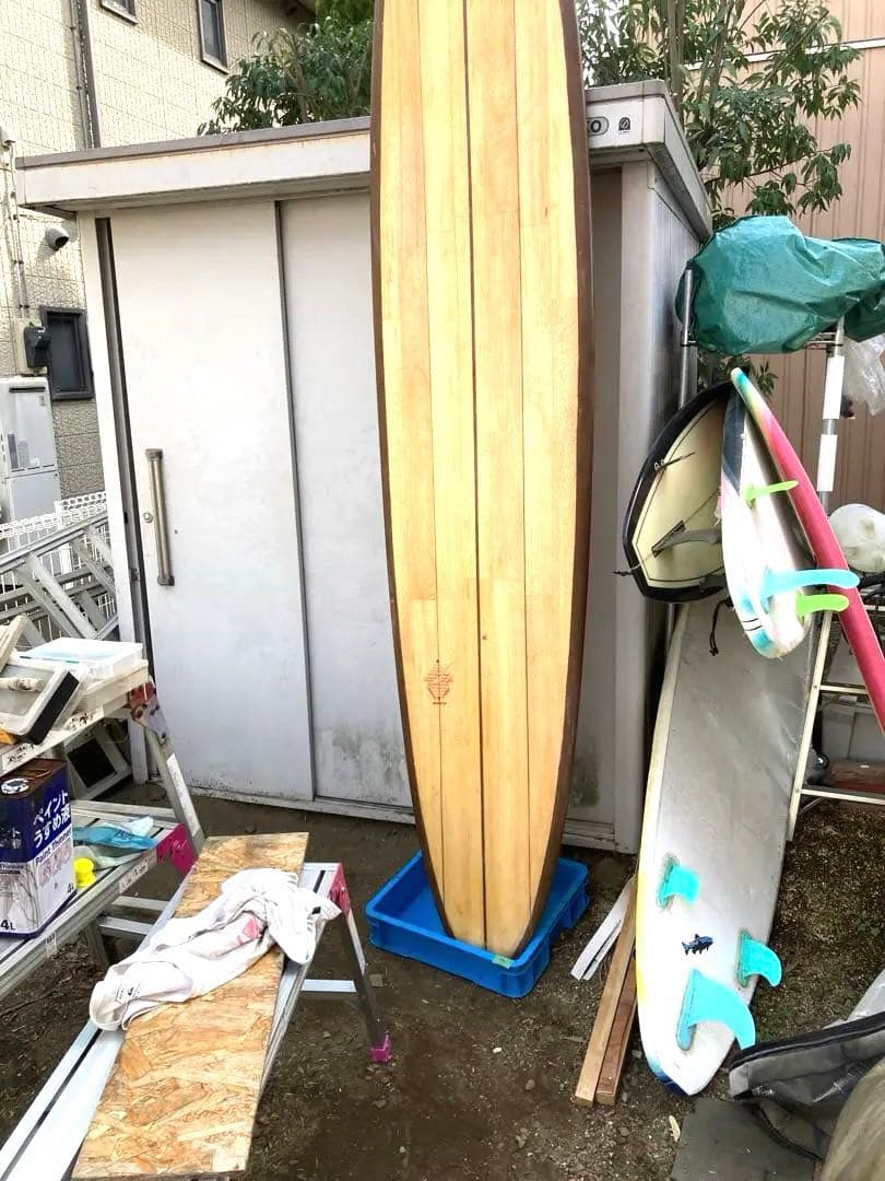 ❶希少バルサロングボード、シングル、290.湘南海岸周辺手渡し