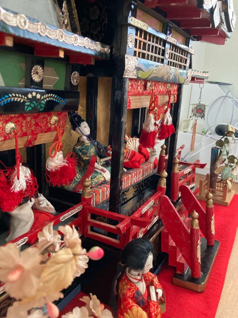 御殿雛　屋敷つき雛人形 アンティーク雛