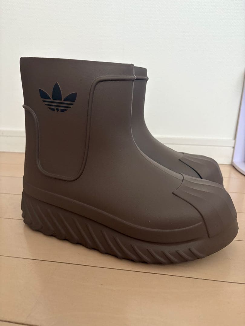 【超美品】adidas ブラウン レインブーツ