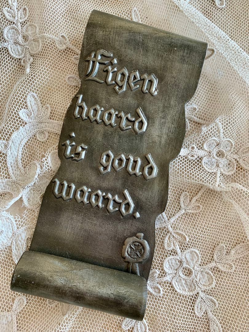 フランスアンティークジャルディニエール布花＆キャンドルホルダー＆オランダプレート