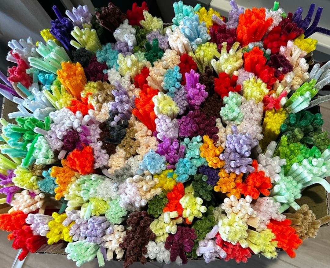 ワイヤー　モールフラワー　まとめ　手芸用モール　モールフラワー用　フラワーブーケ