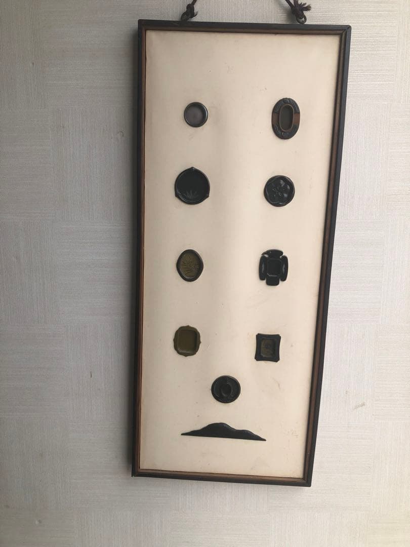 アンティーク高品質手作り引き手コレクション　額装付き