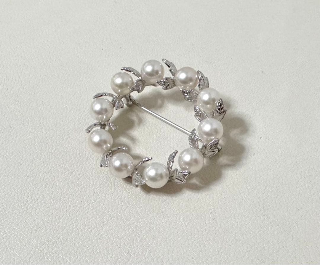 MIKIMOTO アコヤベビーパールブローチ SV