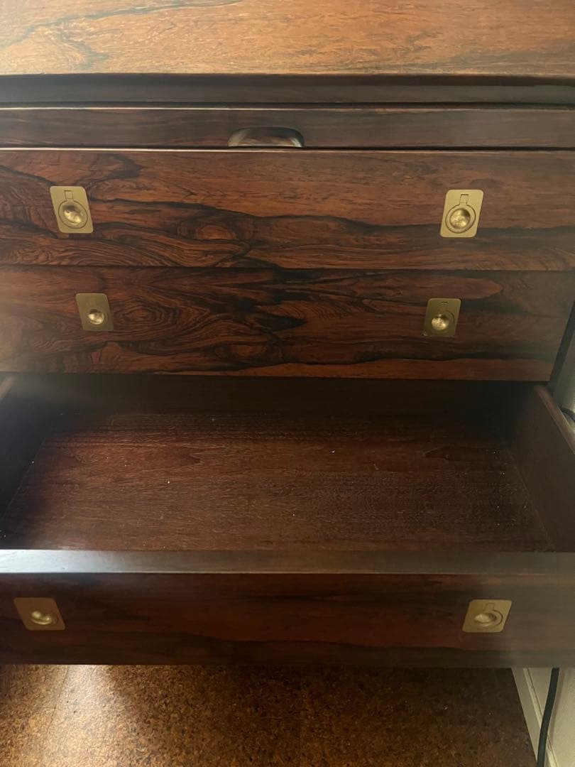 希少材ローズウッド デスク 4引き出し