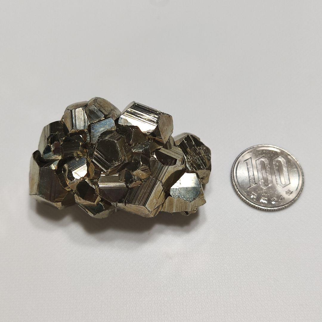 パワーストーン　天然石　パイライト　クラスター　102g　No.349