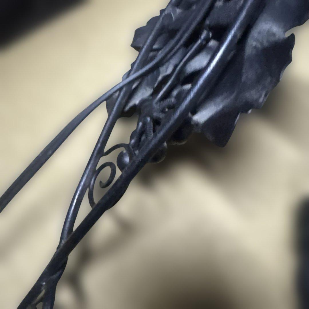 アンティークランプ フラワーモチーフ　ミューラー兄弟　吊り下げライト