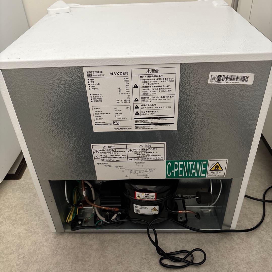 冷凍庫 MAXZEN JR031ML01WH 中古 小型冷凍庫