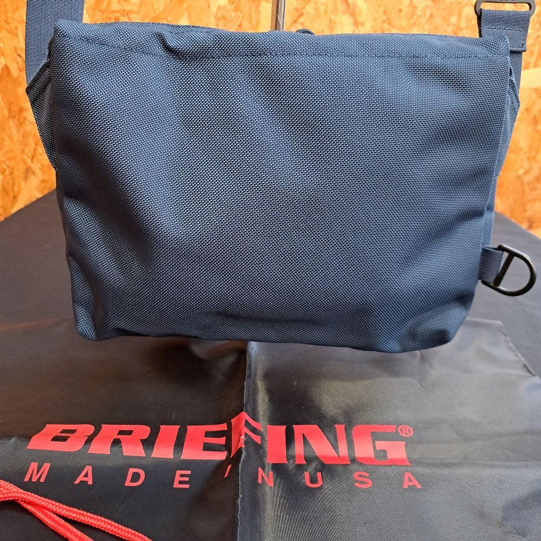 BRIEFING ビームスプラスネイビー ショルダーバッグ(袋付き)