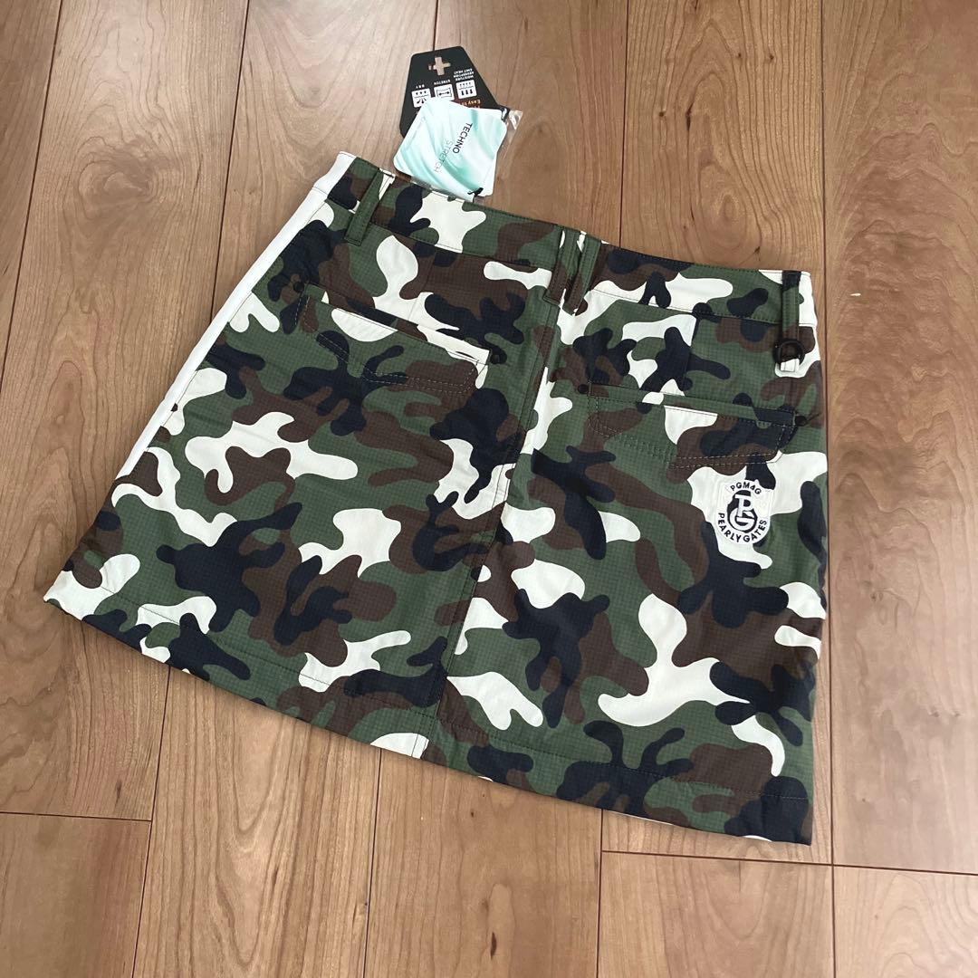 パーリーゲイツ レディース スカート 中綿 ダウン 迷彩 サイズ1 【新品】