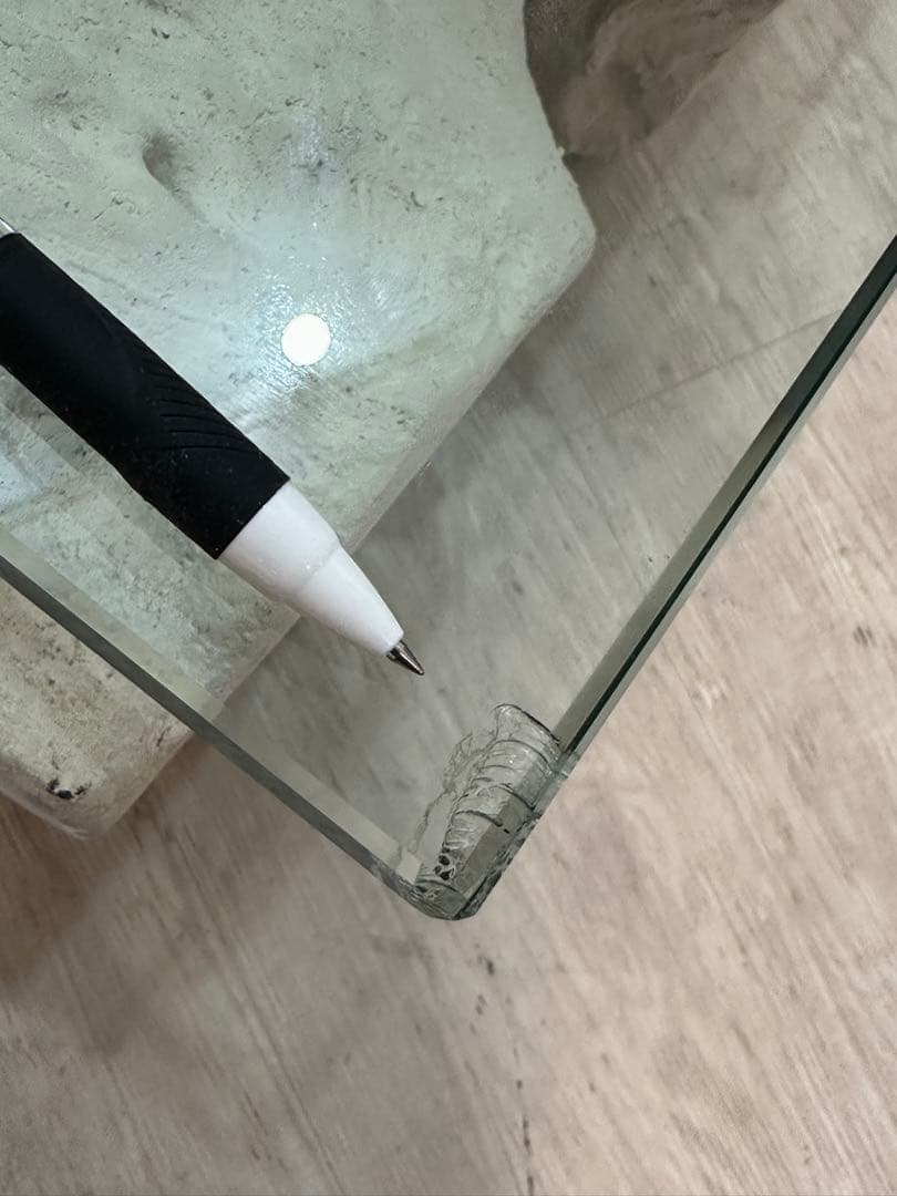 【東京都内23区配送無料】　アメリカ　輸入品　センターテーブル　ガラス　リビング