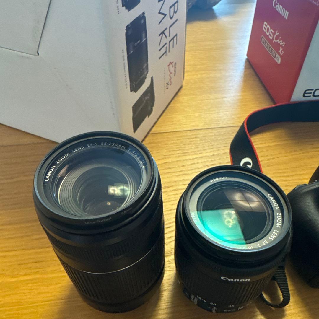 【超美品】Canon EOS Kiss X7 ダブルズームキット