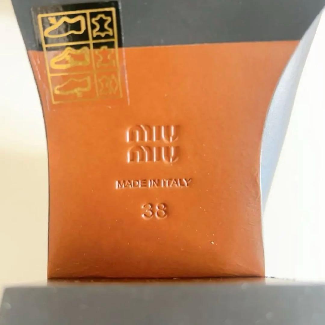 お値下げ【Miu Miu】新品未使用 レザーショートブーツ (IT 38)