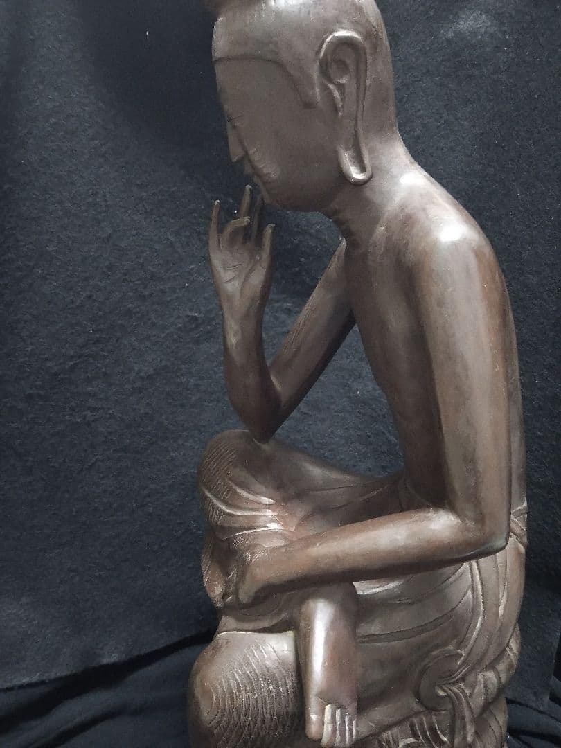 国宝彫刻第一号 広隆寺所蔵 「国宝 宝冠弥勒」 弥勒菩薩半跏思惟像 樹脂製