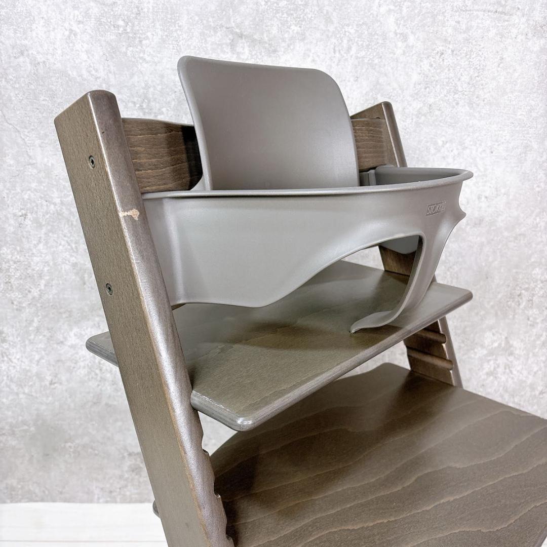 【美品】ストッケ トリップトラップ ベビーセット S/N 4 木製 ハイチェア