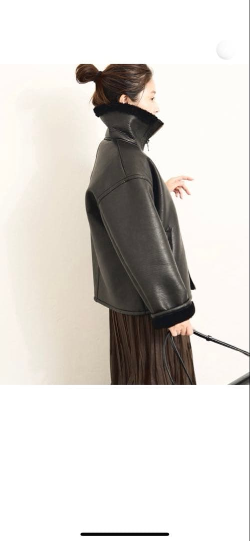 フェイクレザーボアブルゾン　ジャーナルスタンダード