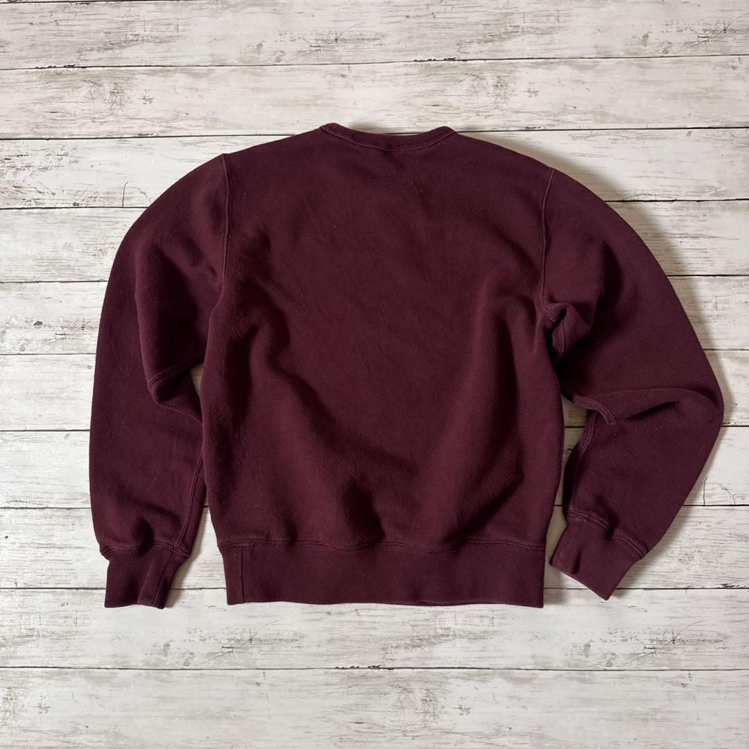 こ*わ様 ポロラルフローレン スウェット M ボルドー ワンポイント 刺繍 前V