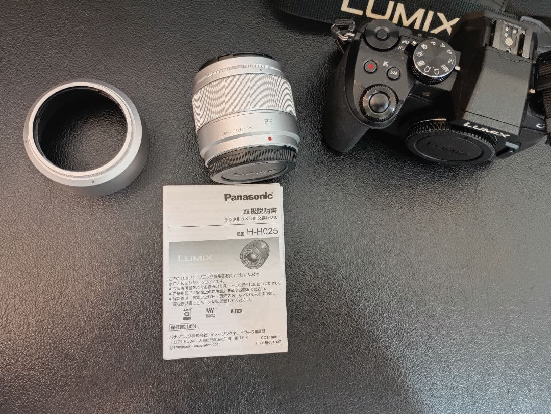カメラ　Panasonic DMC-G8M + レンズ　Pana　H-H025