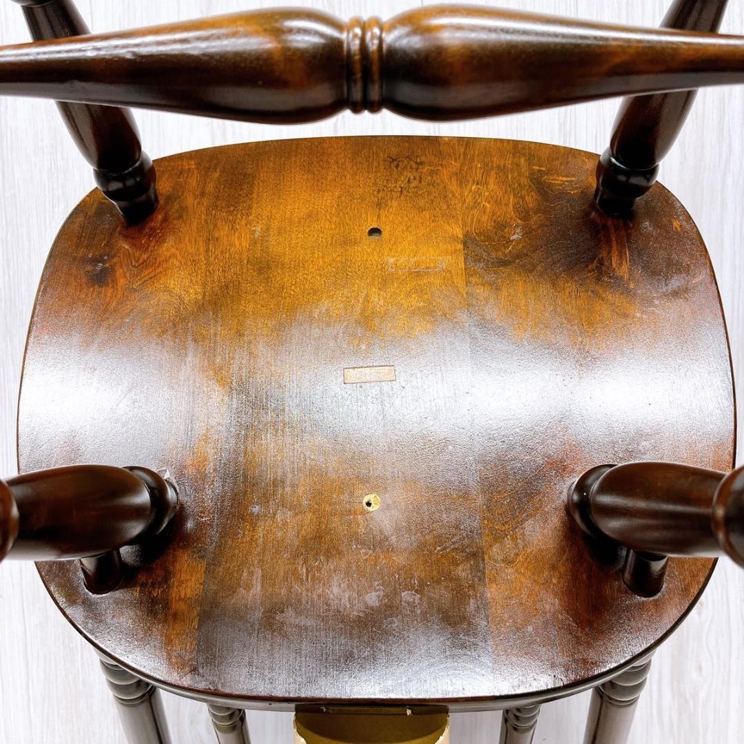 北海道民芸家具 ウィンザーチェア ダイニングチェア 椅子 いす イス③