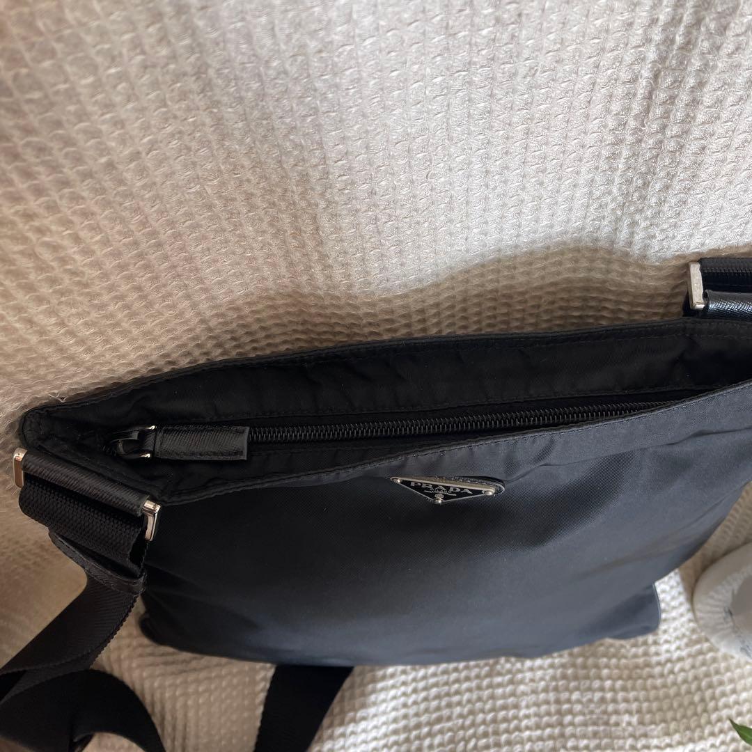 ◇ 良品PRADA プラダ ショルダーバッグ ナイロン ブラック ◇