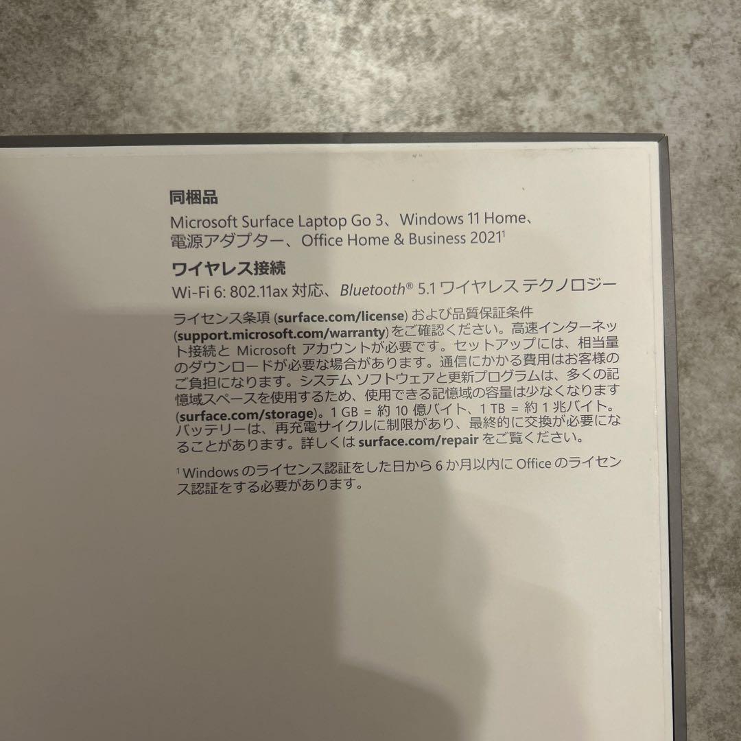 Windowsノート本体 Microsoft Surface Laptop Go3 XJB-00004