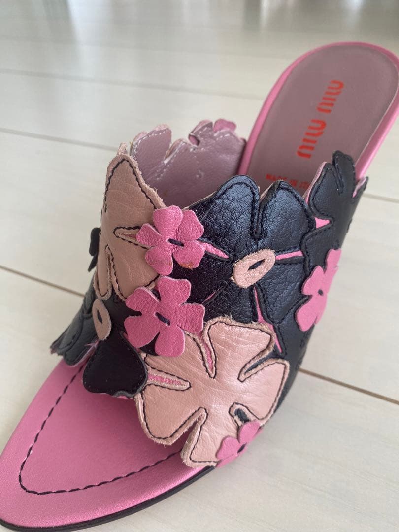 miumiu 花柄ミュール 36.5