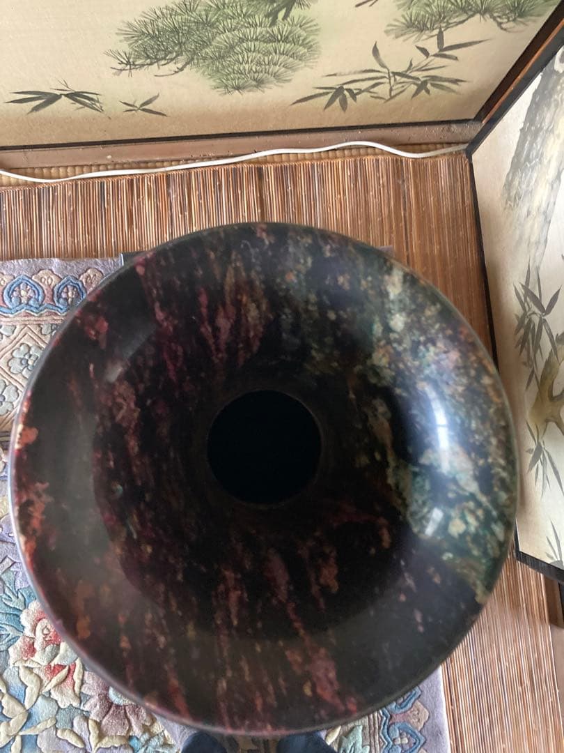 インテリア　雑貨　石　花瓶　壺　鑑賞石　原石