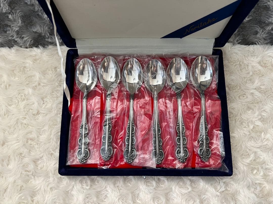 ノリタケ　カトラリーセット　スプーンセット〈6本セット〉燻し加工