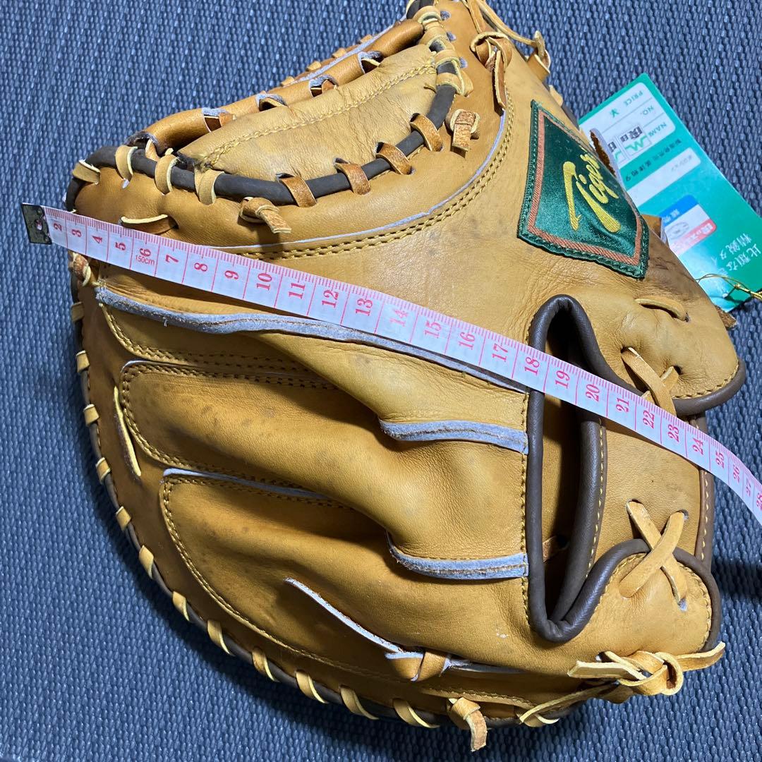 美津和タイガー　当時物　少年軟式野球用キャッチャーミット　未使用