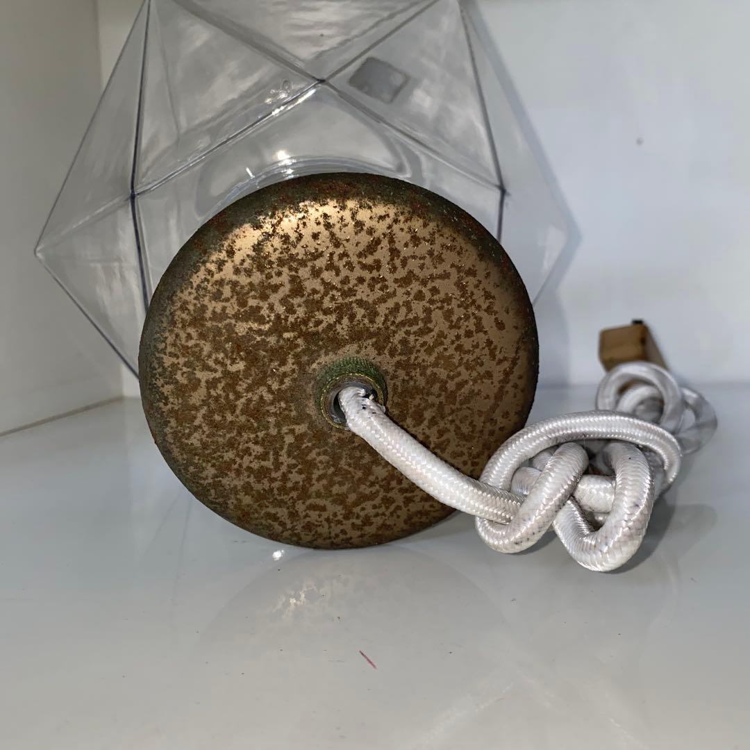 昭和レトロ　ガラス　ペンダントライト　照明　インテリア　ヴィンテージ