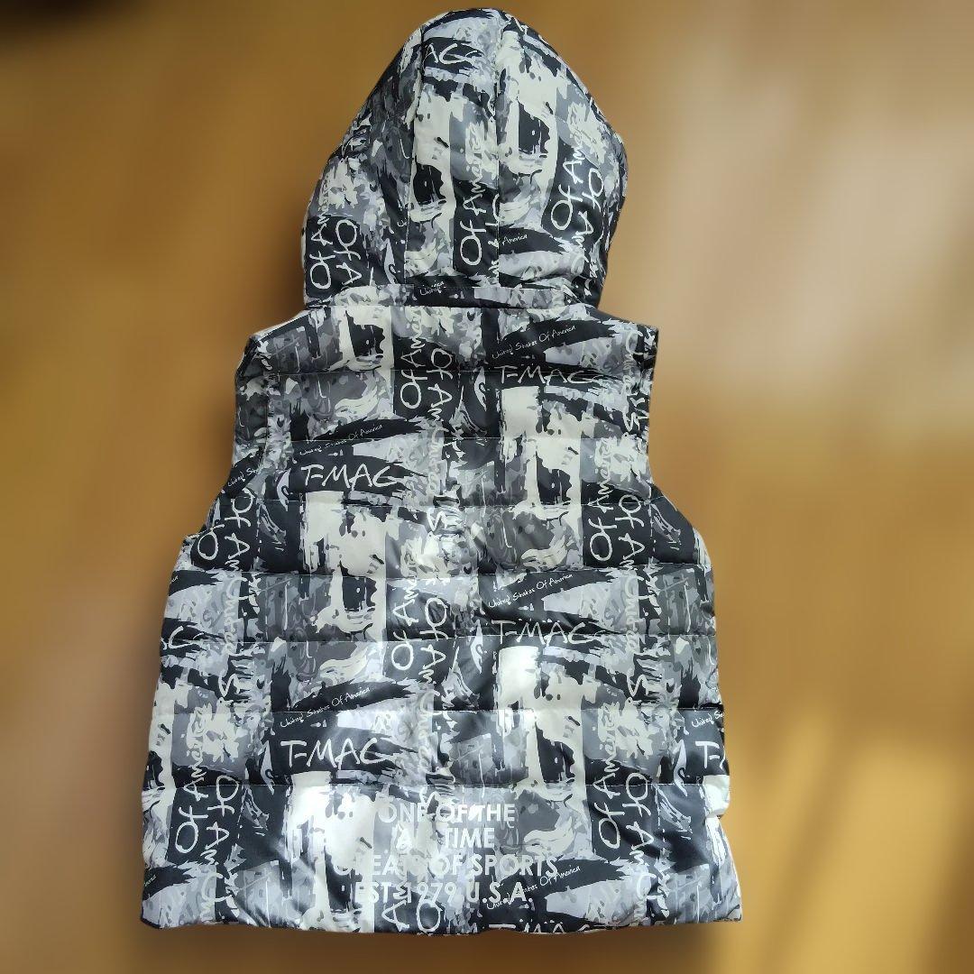 ティーマック　フード付きダウンベスト