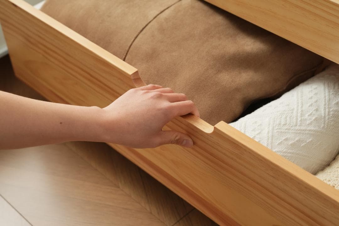 赤字価格！ソファベッド ディベッド 伸長式ベッド 引き出し付き　WHITE