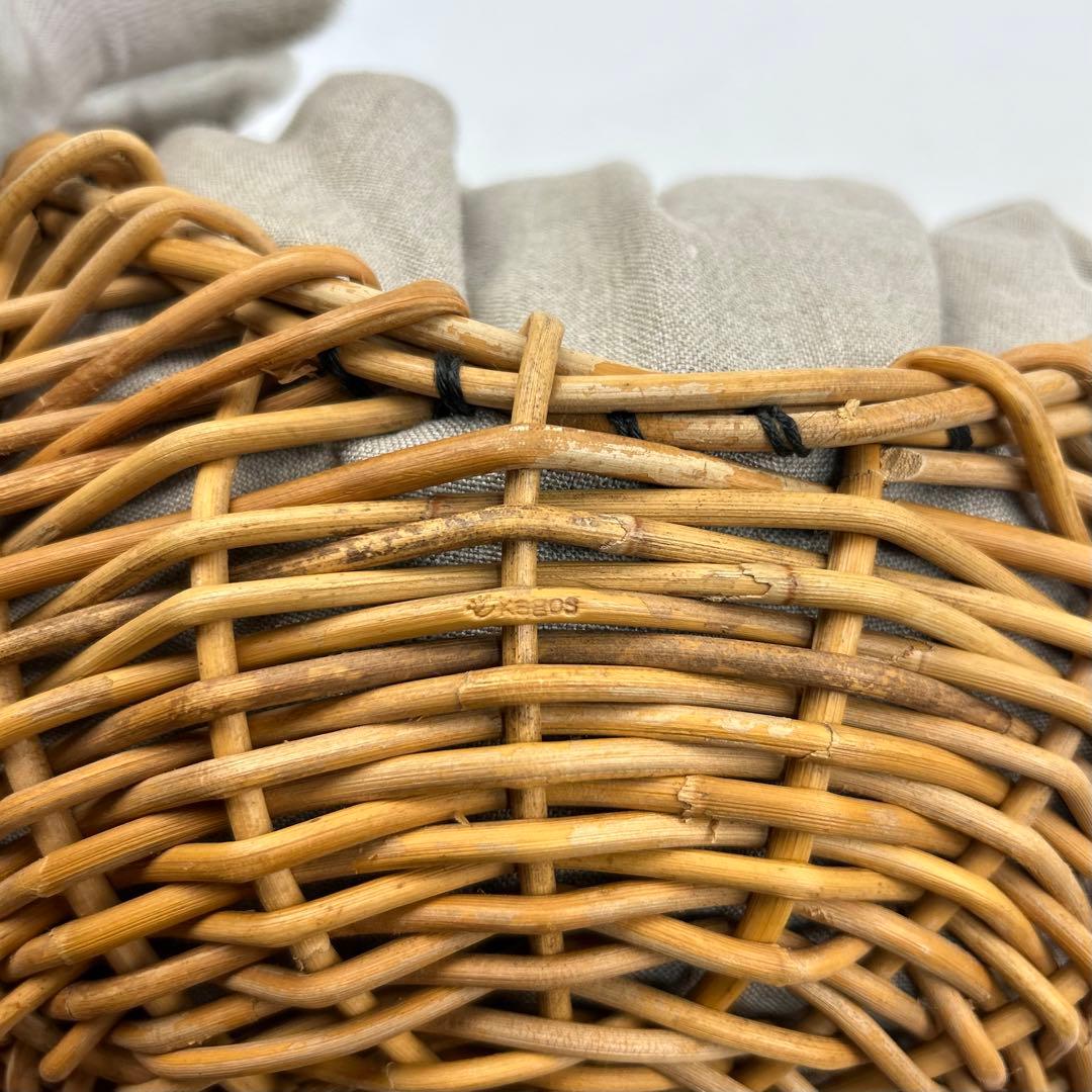 【美品】エバゴス　チョコボール　ハンドバッグ　カゴバッグ　レザー　巾着　ブラック