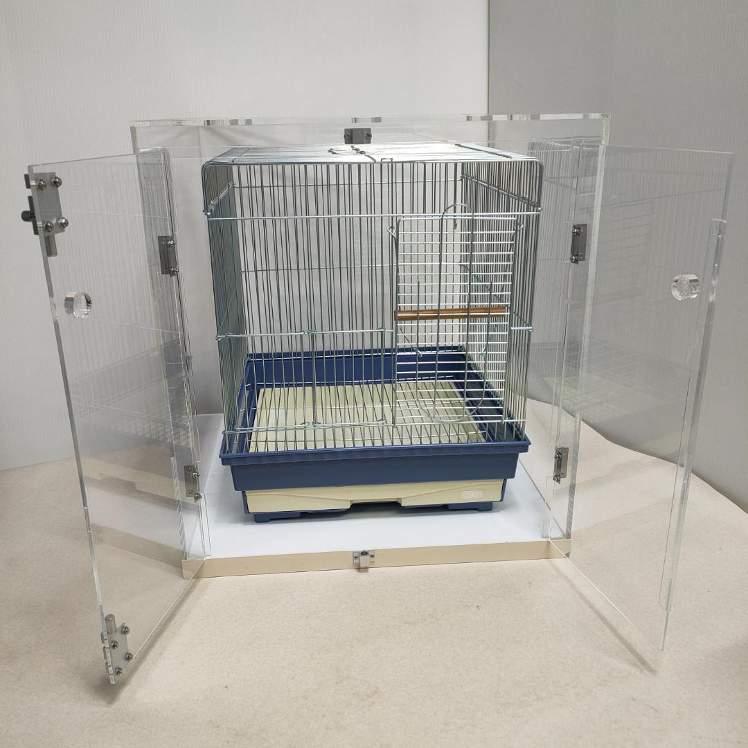アクリルケージ　バードケージ　保温　鳥かご　透明　セット