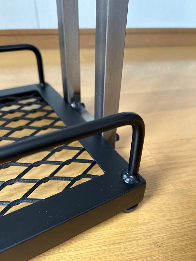 キッチン3段シェルフ　スタイリッシュ　オシャレ　アイアン家具