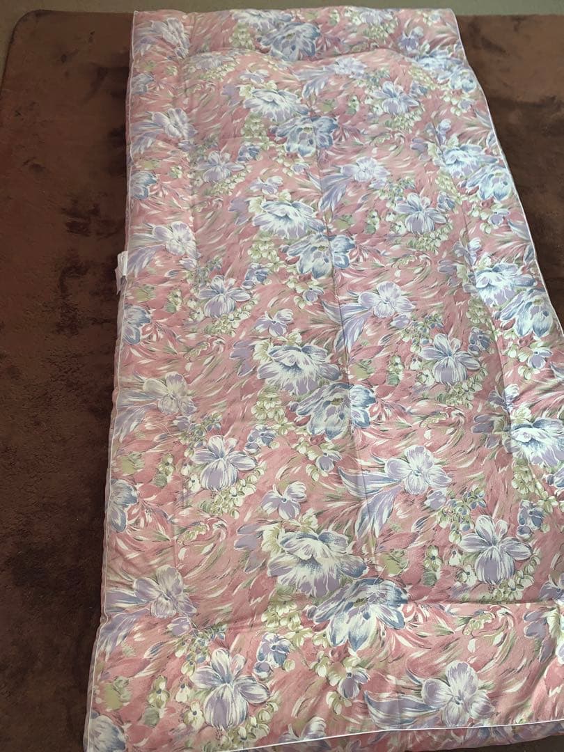 西川マチ付シングルロング敷布団100x200xマチ10cm同柄カバー付綿100%