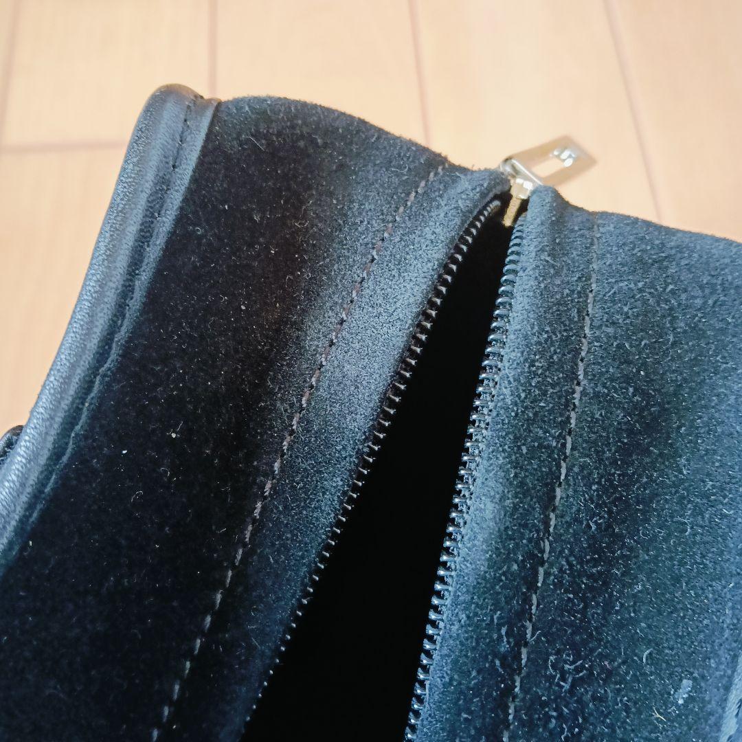 LOEWE アマソナ 28　スエード　ブラック　黒