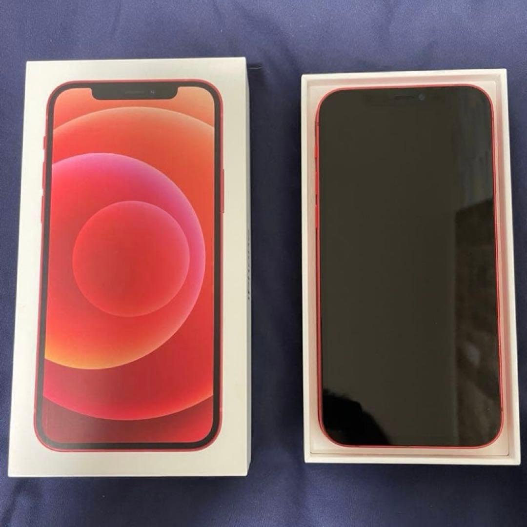Apple iPhone 12 レッド 本体 SIMフリー 画面交換
